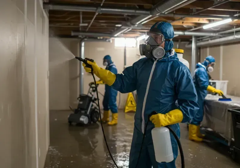 Basement Sanitization and Antimicrobial Treatment process in South Hempstead, NY